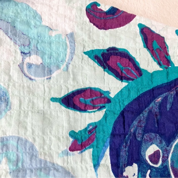 HABITAT Patchwork Button Up Shirt Blouse S Artsy Vacation Spring Boho Lagenlook - Picture 6 of 12